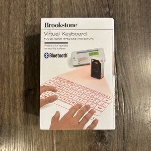 Brookstone CTX (Model: VK200) Keyfob BT Virtual Bluetooth Keyboard NEW
